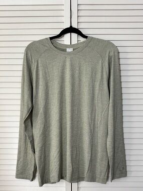 All In Motion Mens Heather Green Long Sleeve Athletic Top Sizes:S,M,L,XL,XXL NWT